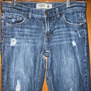 VS PINK distressed jeans
